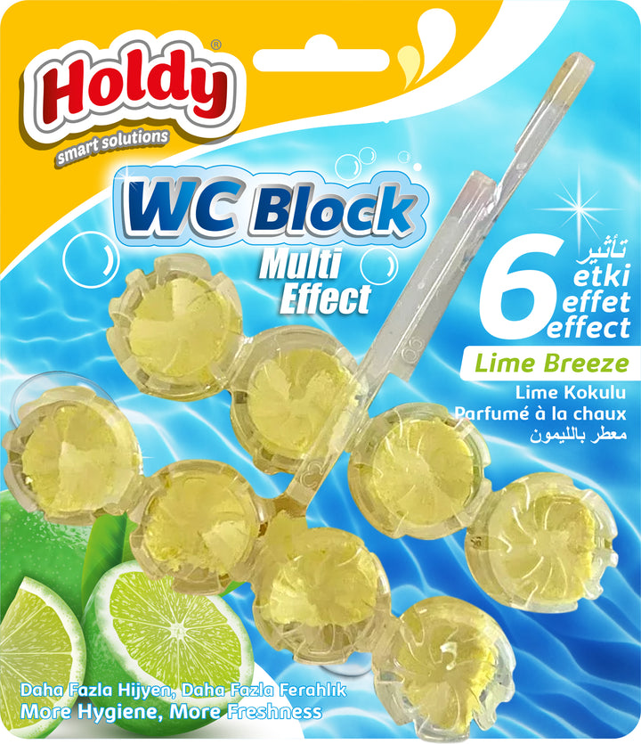 Holdy WC Blok Multi Effect Lime Kokulu 2'li